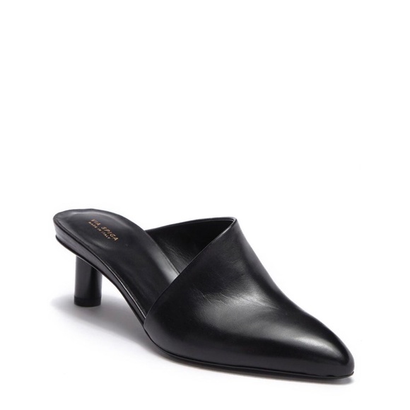 Via Spiga Shoes - Via Spiga Black Freya Asymmetrical Mule.